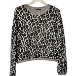 ZARA Small Leopard Crew Neck Pullover Sweater Photo 2