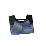 Nike pro capri activewear leggings size small blue black and gray pattern 21” in Photo 3