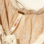 Free People  Perfect Day Gathered Crop Ruffle Top Neutral Combo Size XS Photo 3