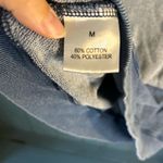 Jane and Delancey  Blue Ribbed Sweatshirt | Size Medium Photo 3