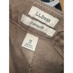L.L.Bean ‎ Womens Linen Blend Brown Casual Drawstring Pants Size M Petite Photo 3