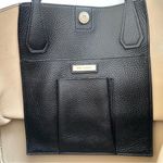 Tory Burch Perry Pebbled Leather Tote Bag Black Large Photo 12
