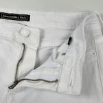Abercrombie & Fitch Abercrombie Womens White Distressed‎ Skinny Jeans Size 26R Signature Collection Photo 7
