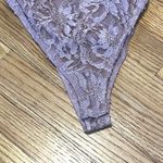Mi Ami Lace Button Front Teddy Bodysuit Lilac Purple Adjustable Straps Layering Size M Photo 1
