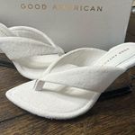 Good American  white clear block heels Photo 2