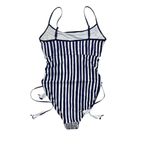 Anne cole *Studio Swimsuit Womens Size 14 Blue White Smocked One Piece Beach Photo 1