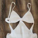 Retrofête Retrofete Sinclair Rib Knit Dress in White Metallic Size Large NWT Sleeveless Photo 4