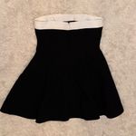 Amanda Uprichard NEW  Kerielle Strapless Mini dress Black Ivory SZ M Photo 2