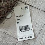 Lucky Brand  Los Cabos Crochet Bikini Top NWT size Medium Sand High‎ Neck Halter Photo 9