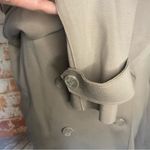 Joie  Tan Gray Double Breasted Peacoat Moto Jacket Small S Photo 3