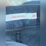 Levi's LEVI’S Flare Ribcage Bell Jeans Black Dark  28W-32  Cordur NWT Photo 6
