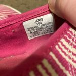 Ralph Lauren Womens LRL Lauren Janis Pink White Stripe Canvas Flats Size 10B Photo 4