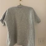 Kenar short sleeve sweater cardigan lambs wool and rabbit hair blend size S Gray Photo 3