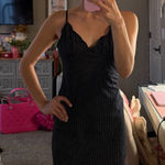 Brandy Melville  John Galt Blue Polka Dot Mini Dress Photo 0