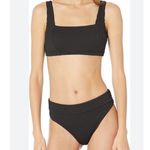 Billabong  Bikini Summer Standard Square Top High Waist Bottoms Textured Black M Photo 0