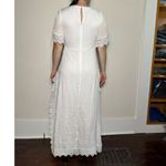 Lulus  Sweeten the Occasion White Lace Short Sleeve Maxi Dress for Bride Sz L Photo 2