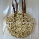 Woven Raffia Hobo bag with Leather straps\lined Brown Photo 1