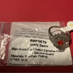 Bomb Party RBP3670 “Lovely Oasis” LC Carnelian & Quartz Rhodium Size 7 Ring NWT Photo 4