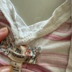 Pink republic  Pink Striped Short Sleeve Shirt Size Large Women's Casual Top Photo 2