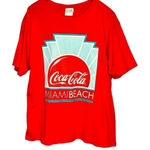 Coca Cola Miami Beach Red Graphic Short Sleeve T Photo 0