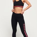 Superdry  Sport Core Essential Sports Bra Women's 2 Black Pink Racerback NWT Photo 10