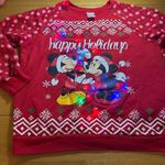 Disney  Mickey and Minnie light up sweatshirt xxl red Photo 0