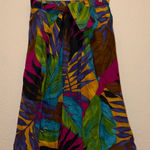 Vintage Colorful Tropical Print Skirt Size XL Photo 0