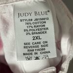 Judy Blue Women's Pink Burgundy And White Tie Dye Shorts Mid-Rise Sz 2XL NWOT Photo 4