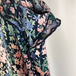 Tommy Hilfiger Dress Womens 20W Floral Flutter Sleeve Navy Blue Plus Size Photo 4