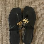Tory Burch Black and Gold Sandals Photo 1