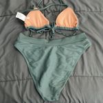 J.Crew Ribbed Green Bikini Size S/M Photo 1