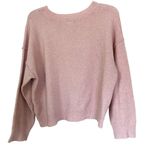 Forever 21 Light Pink Knit Crew Neck Long Sleeve Sweater Size Medium Photo 2