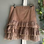 Free People Maura One Ruffle Skirt Espresso Photo 0