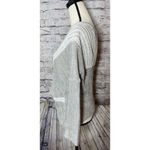 Soft Surroundings  Cross Front Wrap Grey‎ Women’s Sweater Linen Blend Size M Photo 2