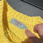 Voyageur by Mersea yellow knit sleeveless sweater vest made in Italy 100% cotton Size M Photo 9