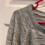 Lou & grey Long Sleeve Marled Gray Knit Sweater Top Women's Large Crew Neck Photo 2