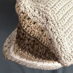 Lina: Brown/Tan/Beige/ White Woven (crocheted) Shoulder Bag Photo 12
