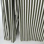 AnyBody Wide Leg Jumpsuit Olive Green White Stripe Belted Comfy Size 2X Photo 5