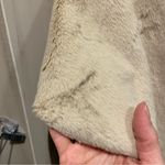 Saks 5th Avenue Saks Fifth Avenue wool blend olive open front cardigan faux shearling trim luxe Photo 5