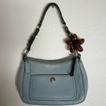 Coach  Vintage y2k Chelsea 8E99 Powder Blue leather bag brown strap Photo 12