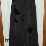Wild Fable Super High Rise Wide Leg Black Distressed Jeans Size 00 Photo 8