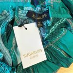 Sugar Lips Woodland Jade Plaid Drape Sleeve Top size 1X Green NWT Holiday Festive Photo 9