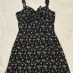 Missguided Black Floral Mini Dress Photo 0