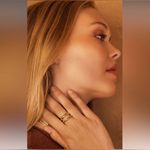 Loren Stewart X Curateur | Deux Open Band Ring | 14K Gold Over Brass| NWT Photo 3