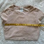 Aerie Offline Cropped T-Shirt - Smile Print - Size S Photo 4