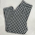ZARA NWOT Black White Gingham Tapered Leg Trousers pants Medium womens Photo 6