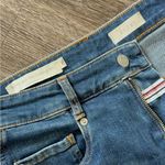 Pilcro Women's High Rise Carpenter Jeans 27 Blue Relaxed Straight Raw Hem Denim Photo 2