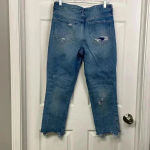 We The Free Free People  Heavily Distressed Crop Straight Jeans Frayed Hem 29 Photo 4