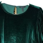BOBI BLACK Green Velvet Mercy Lantern Sleeve Dress EUC Size L Photo 6