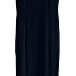 Plaza South Vintage Crushed velvet dress Black Size 12 Photo 2